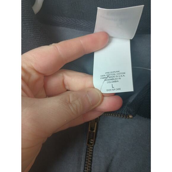 Vintage 70s 80s Cotton Deluxe Casuals Half Zip Sweatshirt Men's Large NWOT NOS - Picture 3 of 4